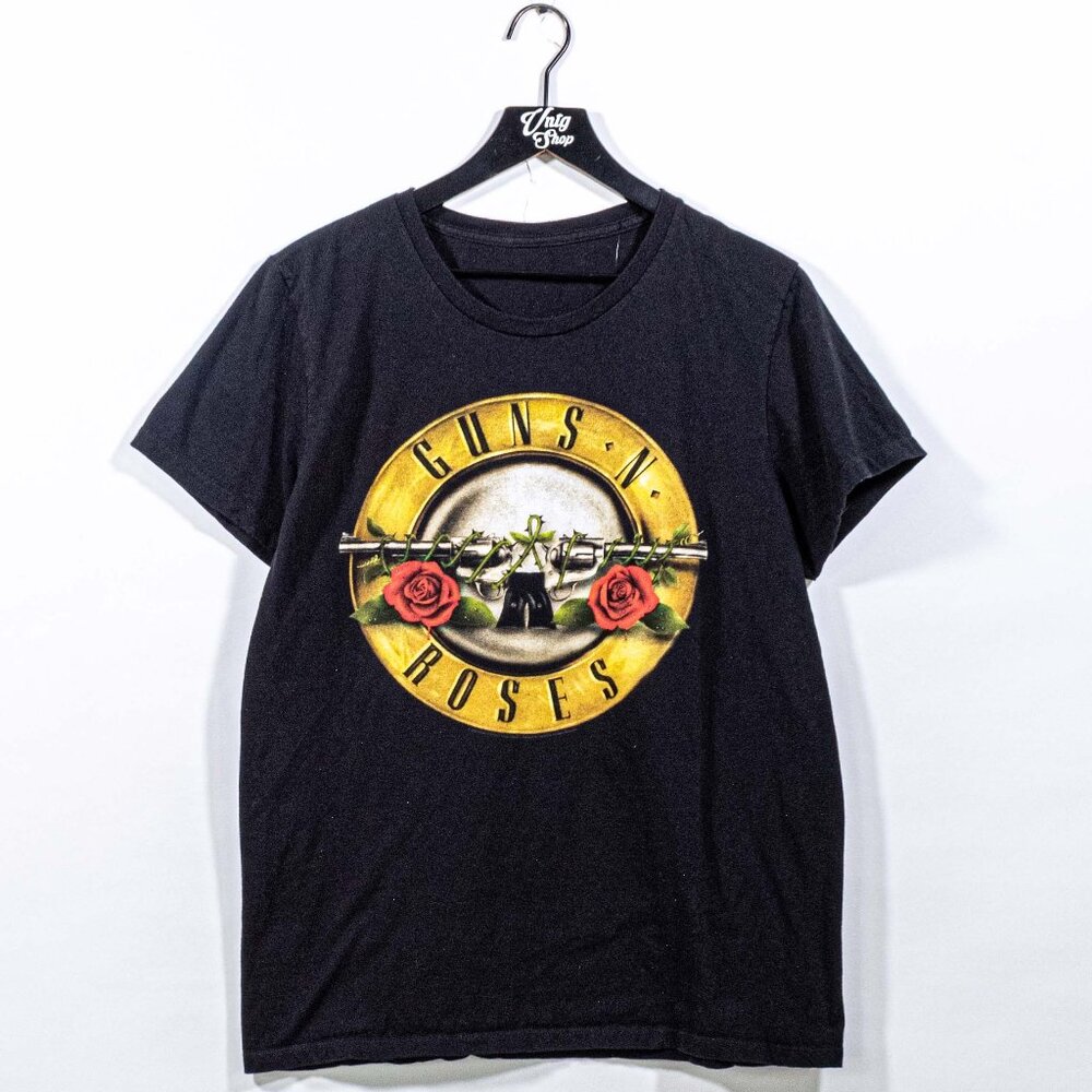 Guns & Roses Band Logo T-Shirt Large Y2K Rock Music Grunge Metal